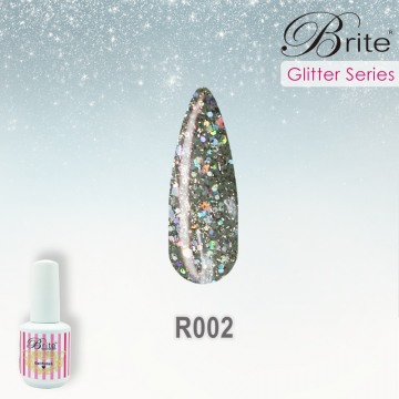 Brite Glitter Gel Polish - R002