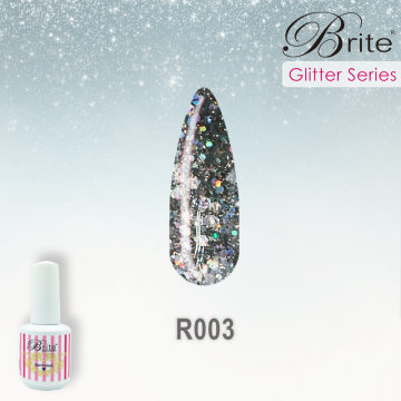 Brite Glitter Gel Polish - R003