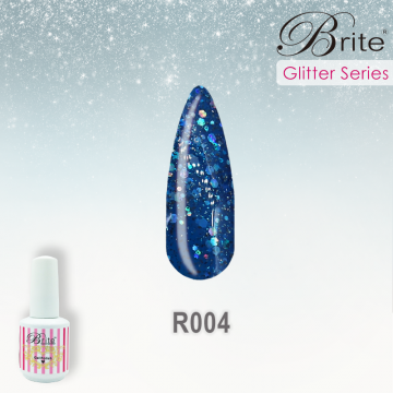 Brite Glitter Gel Polish - R004