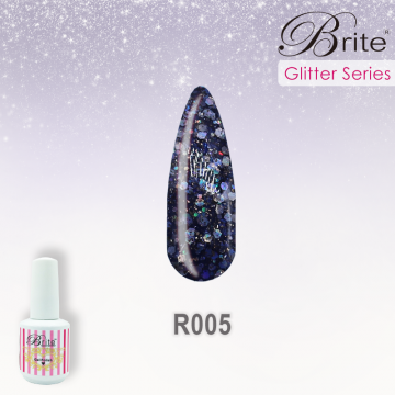 Brite Glitter Gel Polish - R005