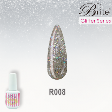 Brite Glitter Gel Polish - R008
